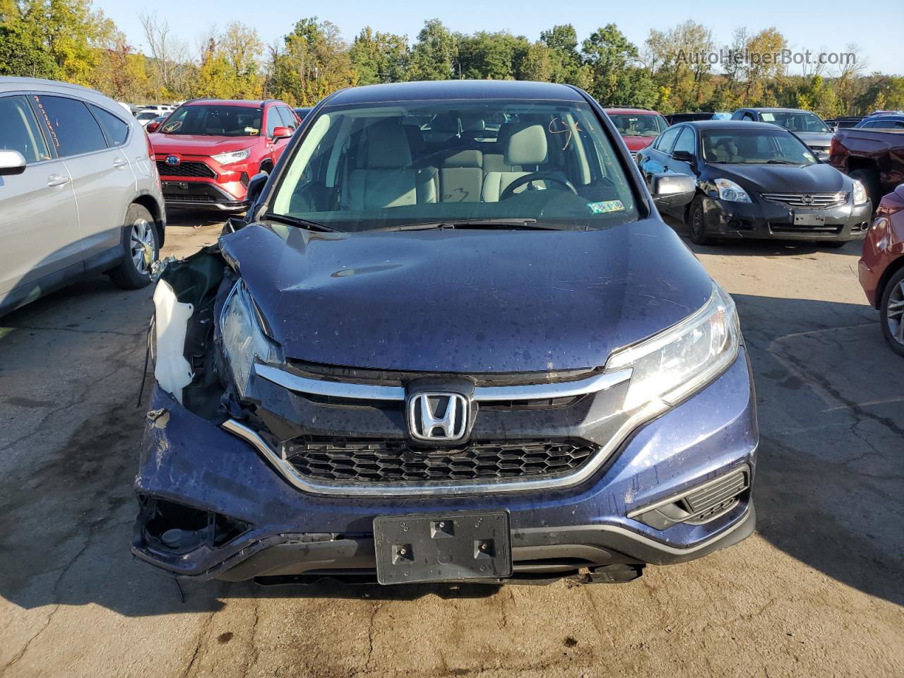 2016 Honda Cr-v Se Blue vin: 2HKRM4H42GH718625