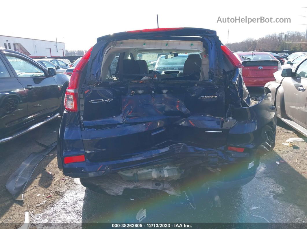 2016 Honda Cr-v Se Blue vin: 2HKRM4H44GH698586