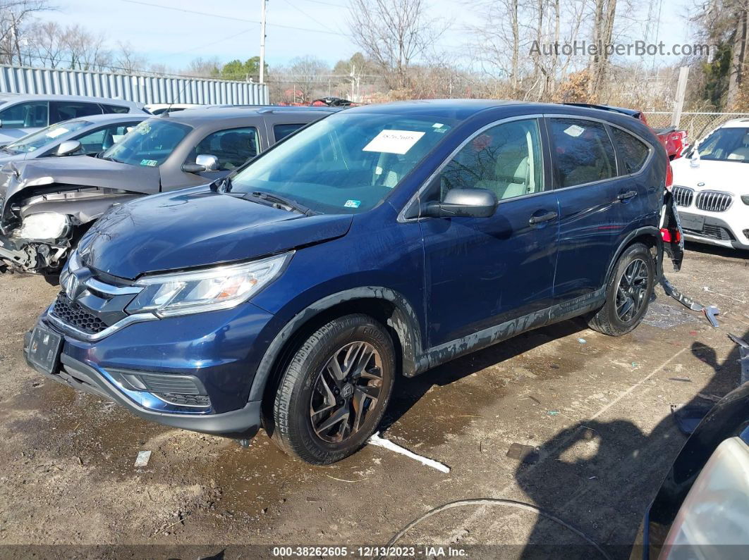 2016 Honda Cr-v Se Blue vin: 2HKRM4H44GH698586