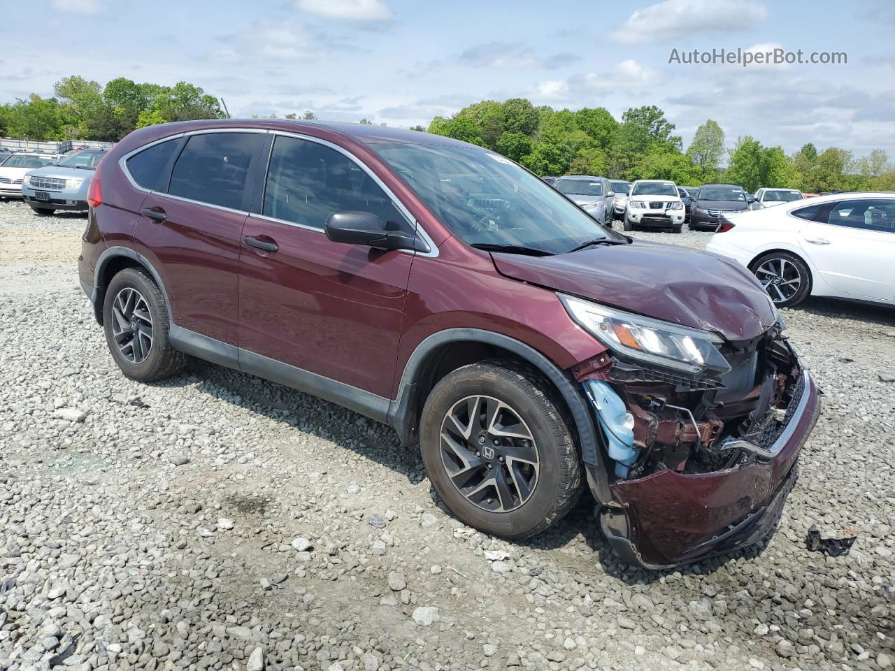 2016 Honda Cr-v Se Бордовый vin: 2HKRM4H47GH637376