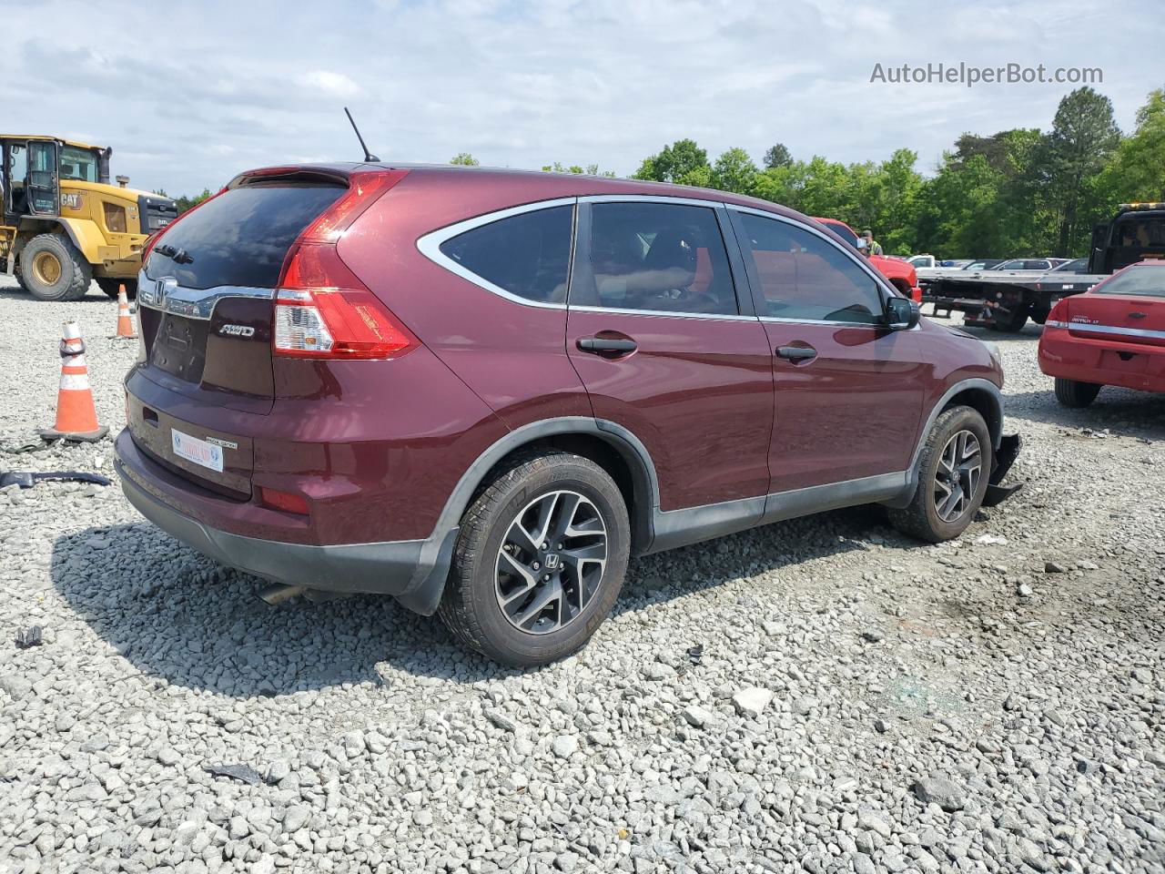 2016 Honda Cr-v Se Бордовый vin: 2HKRM4H47GH637376