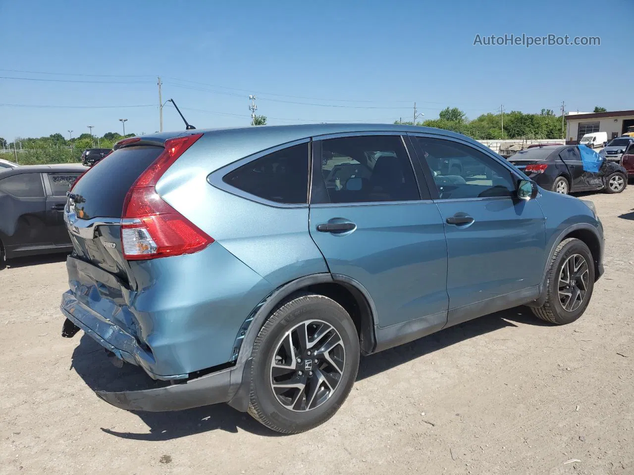 2016 Honda Cr-v Se Blue vin: 2HKRM4H49GH710084