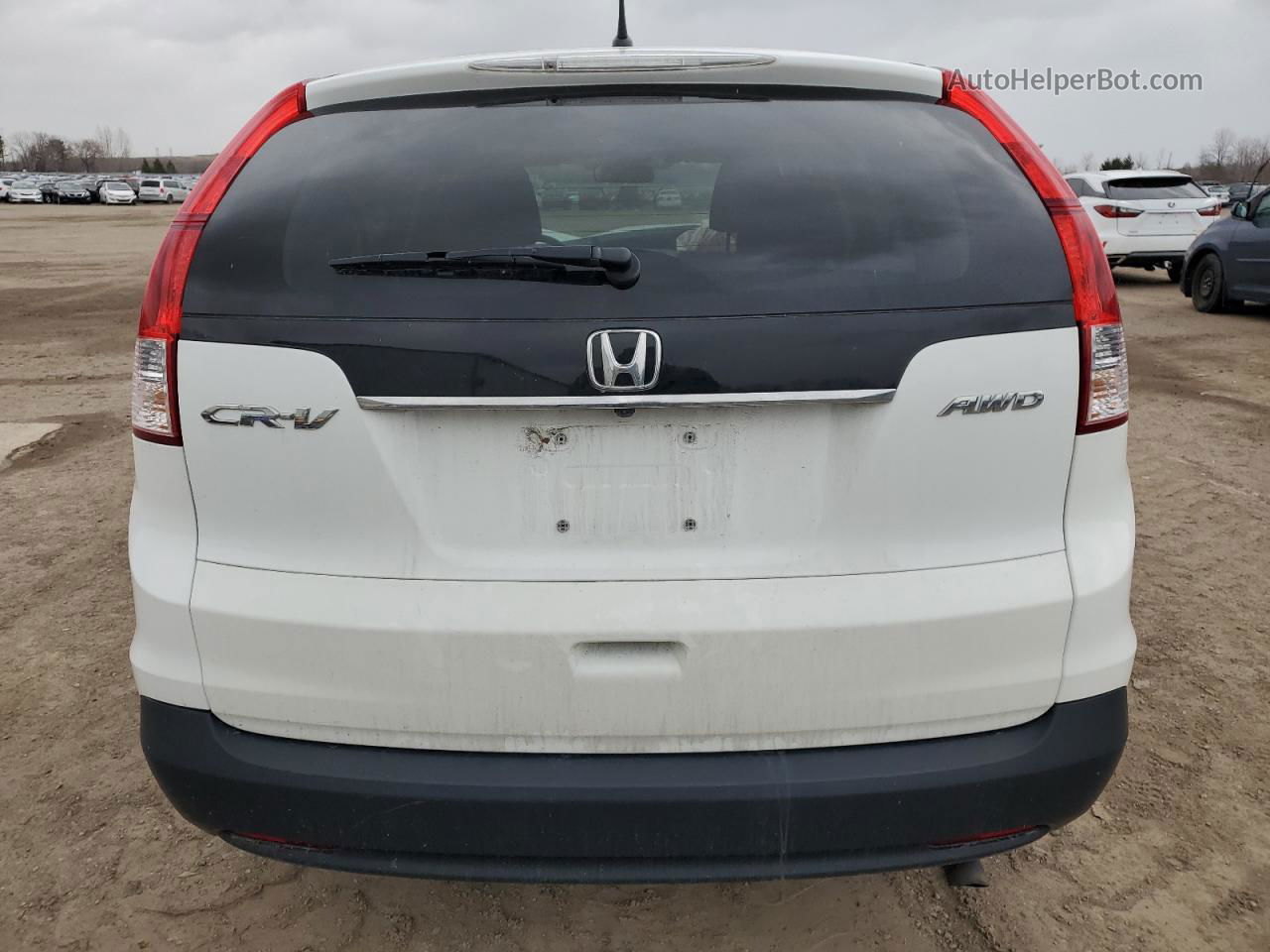 2012 Honda Cr-v Ex White vin: 2HKRM4H50CH115062