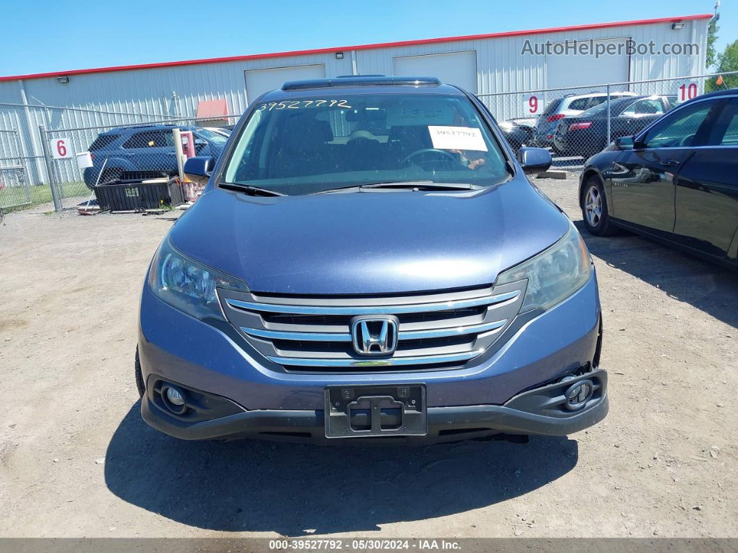 2013 Honda Cr-v Ex Blue vin: 2HKRM4H50DH609245