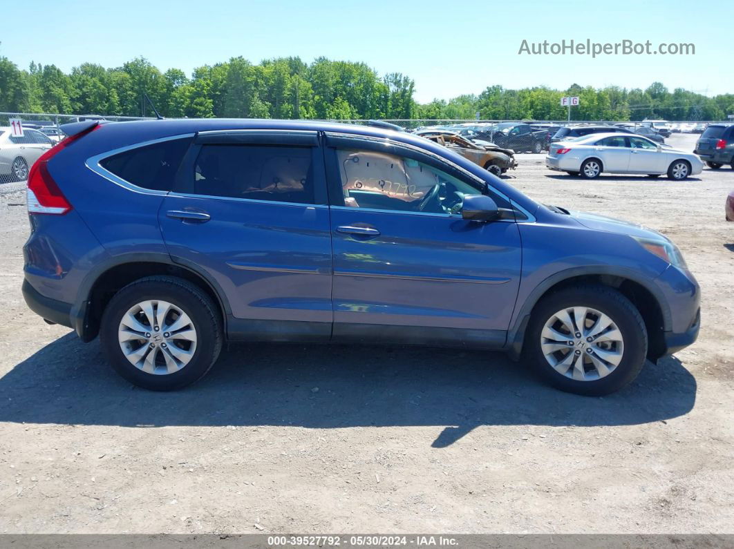 2013 Honda Cr-v Ex Blue vin: 2HKRM4H50DH609245