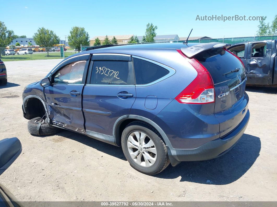 2013 Honda Cr-v Ex Blue vin: 2HKRM4H50DH609245