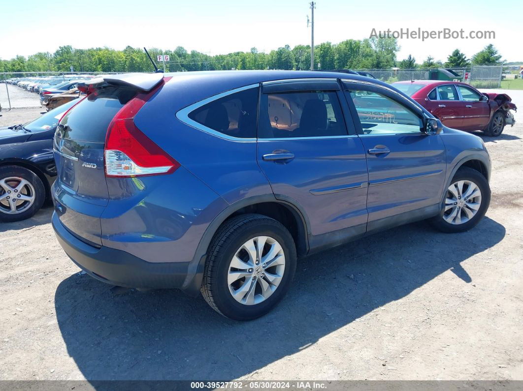 2013 Honda Cr-v Ex Blue vin: 2HKRM4H50DH609245