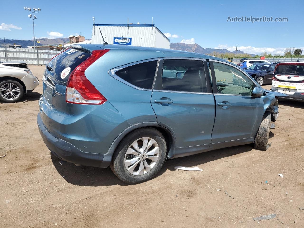 2013 Honda Cr-v Ex Teal vin: 2HKRM4H50DH689842