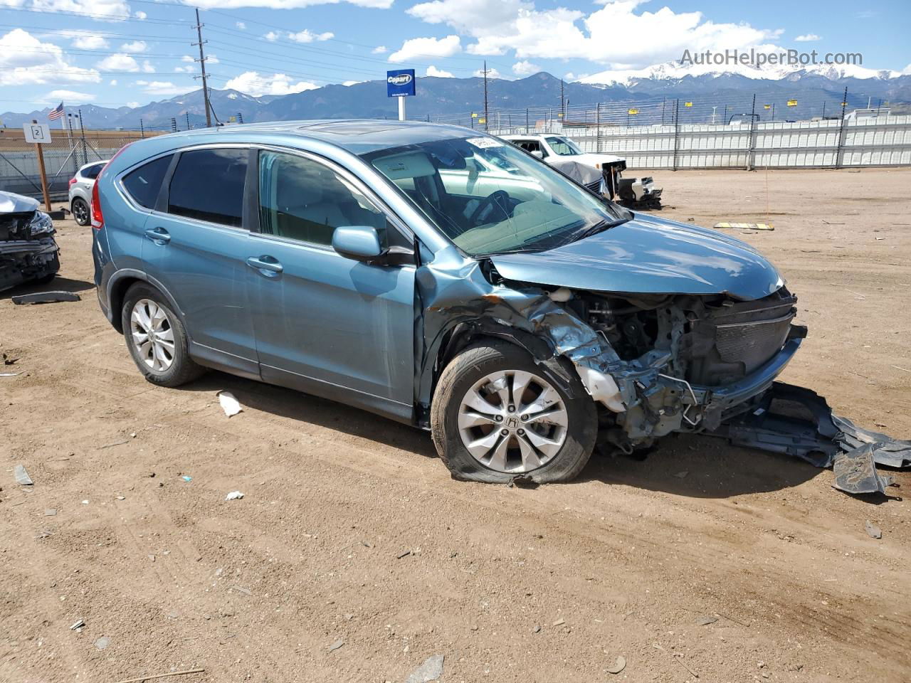 2013 Honda Cr-v Ex Teal vin: 2HKRM4H50DH689842