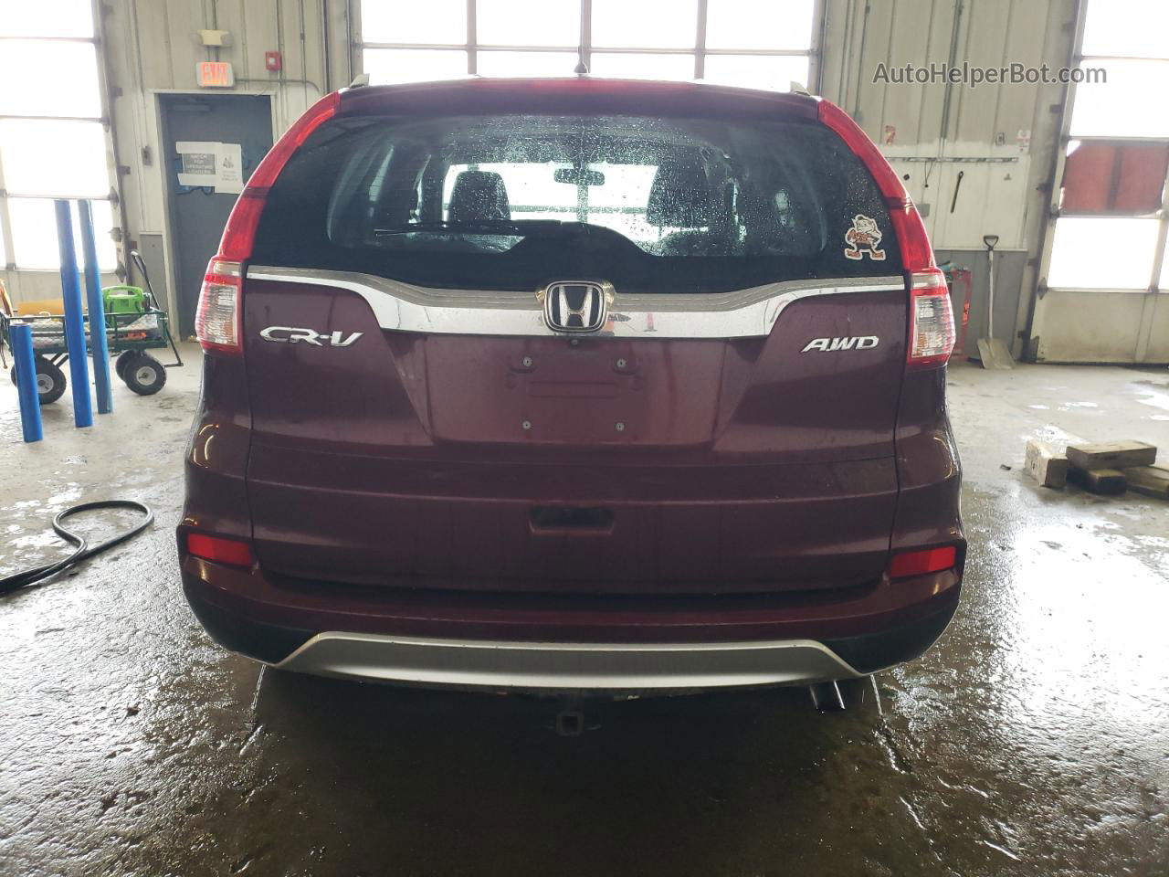 2015 Honda Cr-v Ex Maroon vin: 2HKRM4H50FH609930