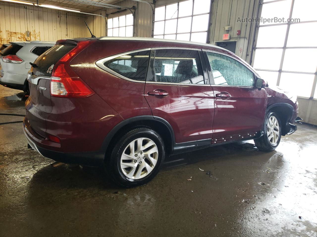 2015 Honda Cr-v Ex Maroon vin: 2HKRM4H50FH609930