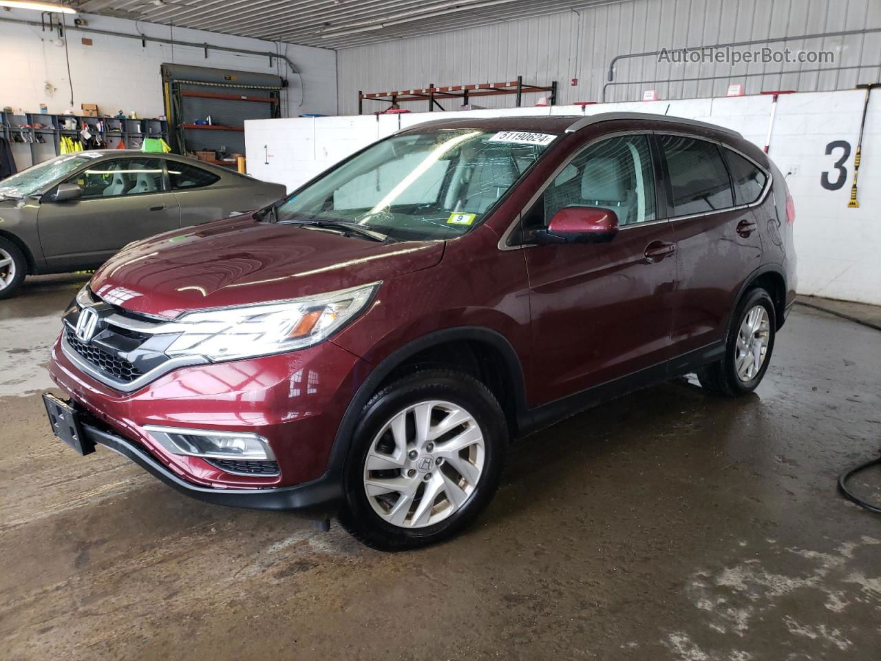 2015 Honda Cr-v Ex Maroon vin: 2HKRM4H50FH609930