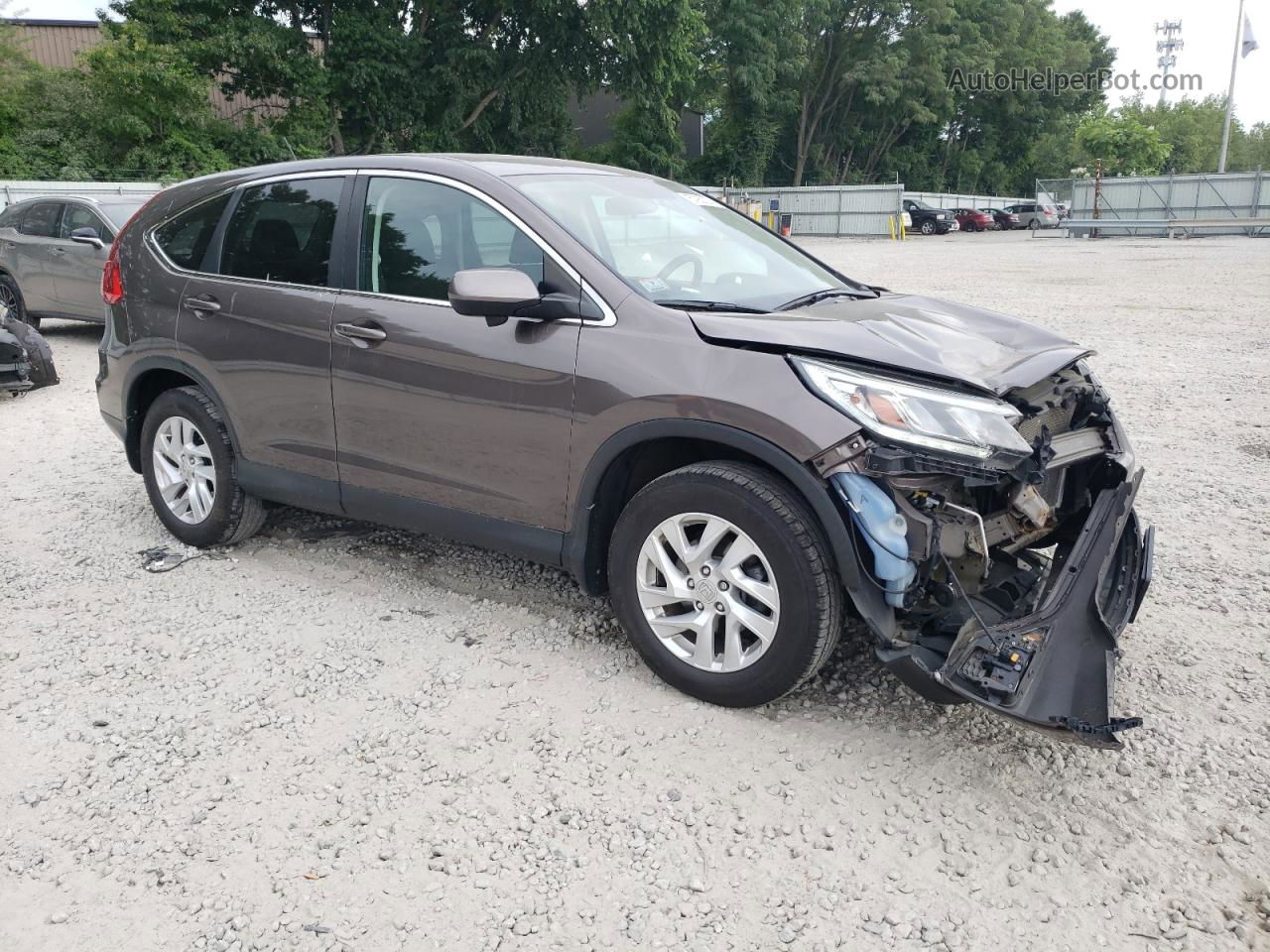 2015 Honda Cr-v Ex Gray vin: 2HKRM4H50FH654446