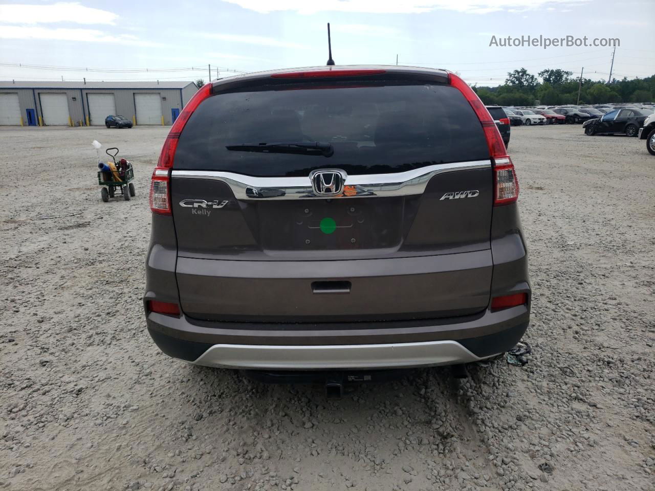 2015 Honda Cr-v Ex Gray vin: 2HKRM4H50FH654446