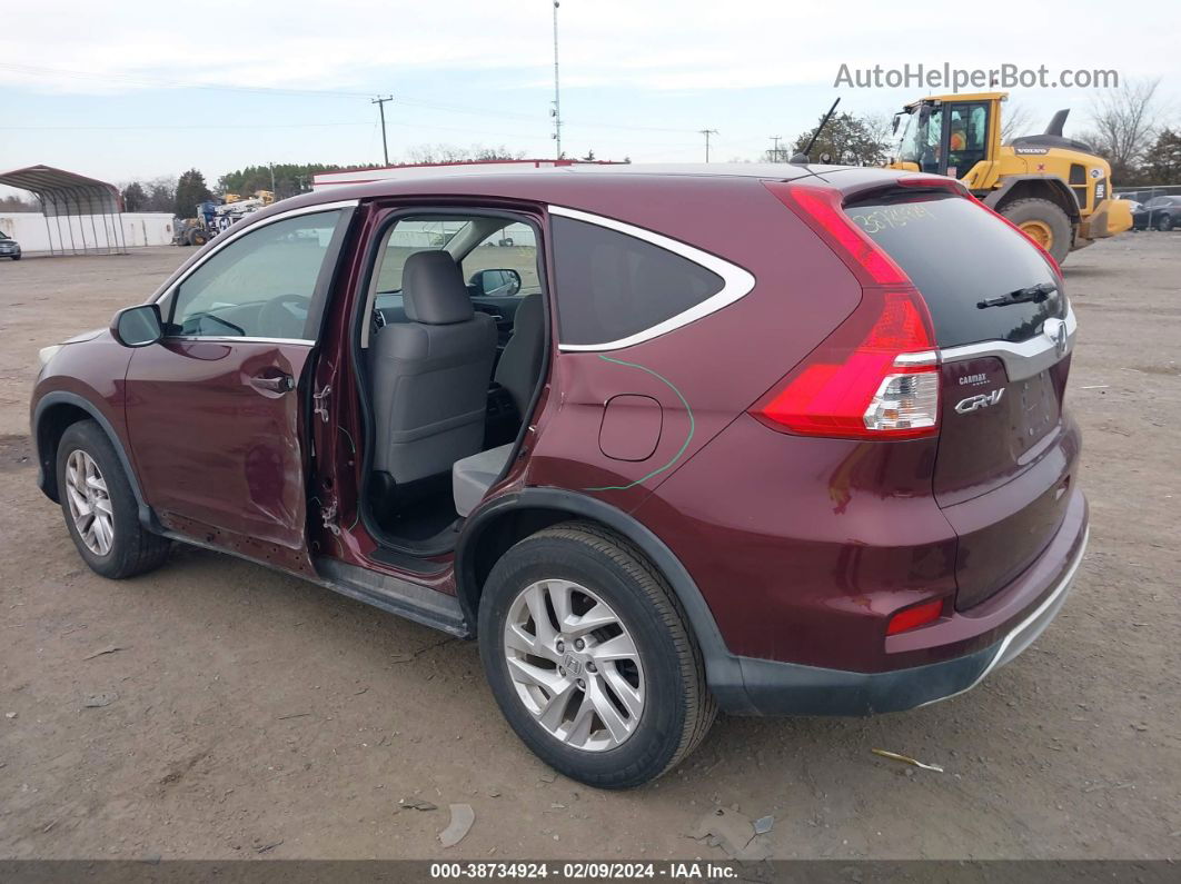 2015 Honda Cr-v Ex Burgundy vin: 2HKRM4H50FH663910