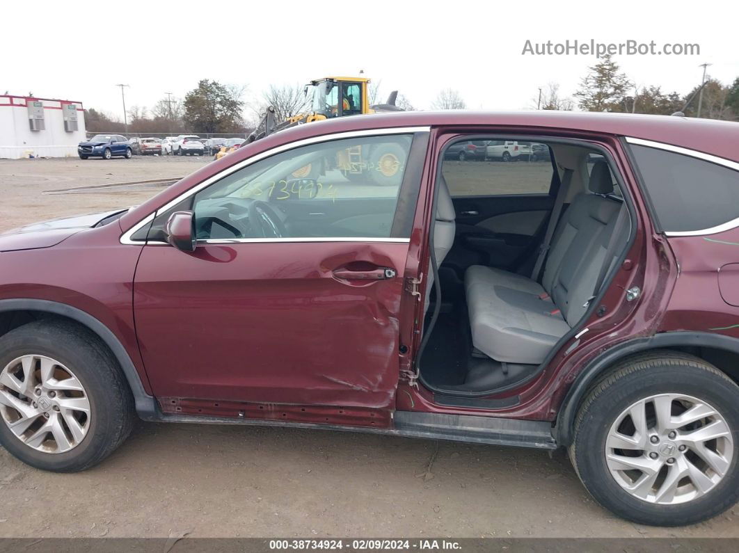 2015 Honda Cr-v Ex Burgundy vin: 2HKRM4H50FH663910