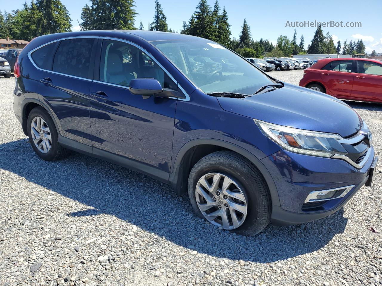 2015 Honda Cr-v Ex Blue vin: 2HKRM4H50FH677497