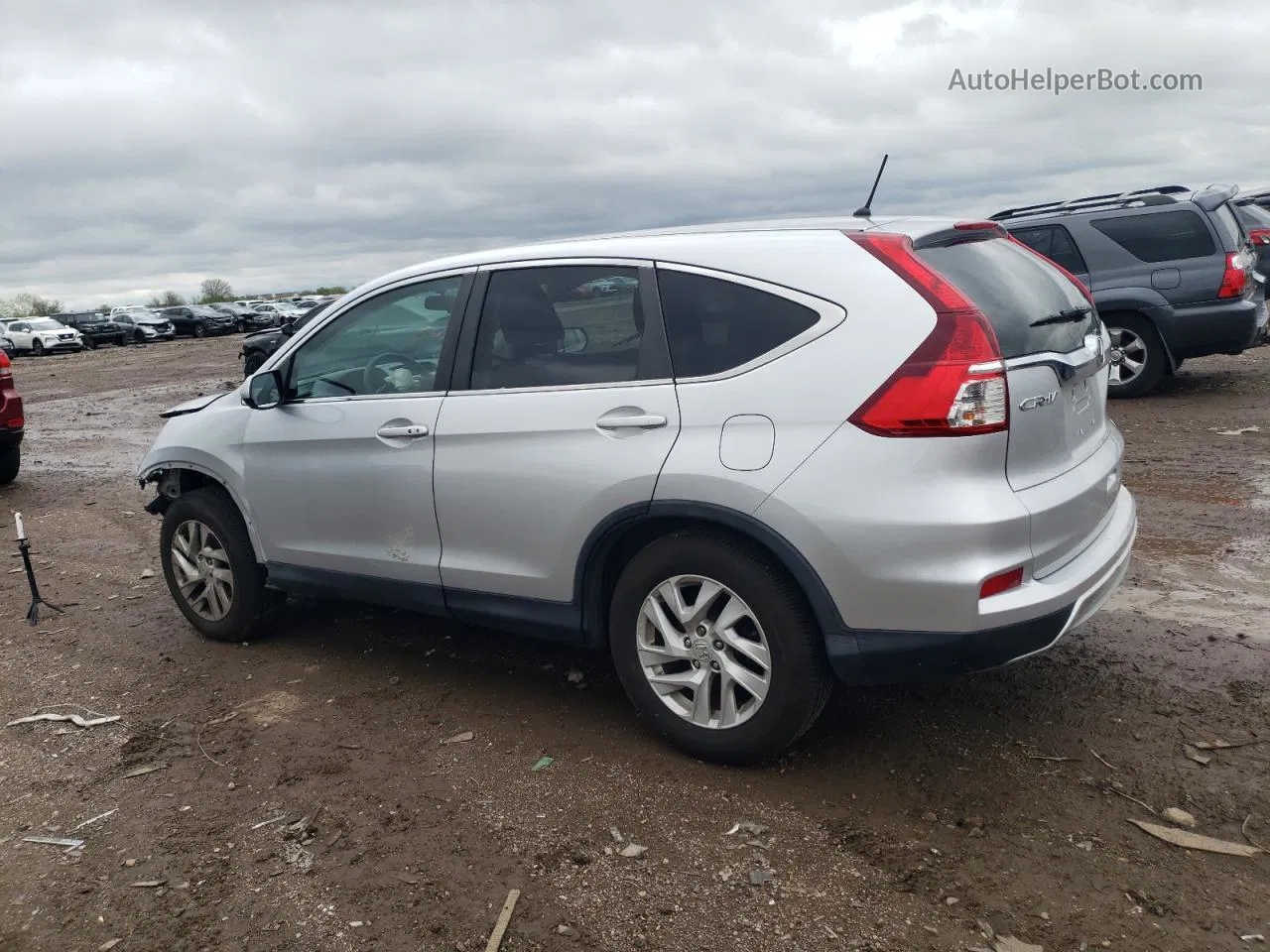 2015 Honda Cr-v Ex Silver vin: 2HKRM4H50FH704102