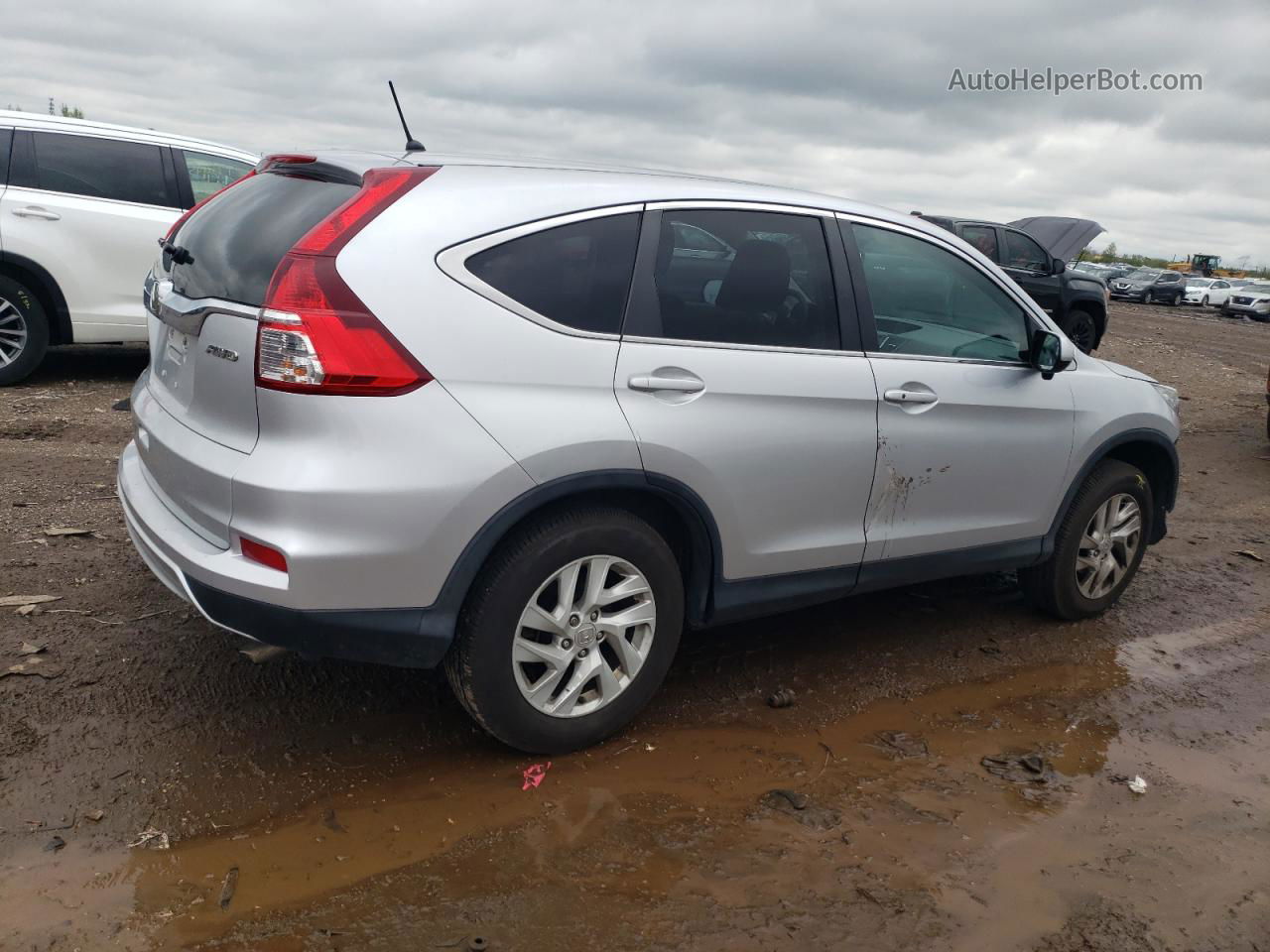 2015 Honda Cr-v Ex Silver vin: 2HKRM4H50FH704102