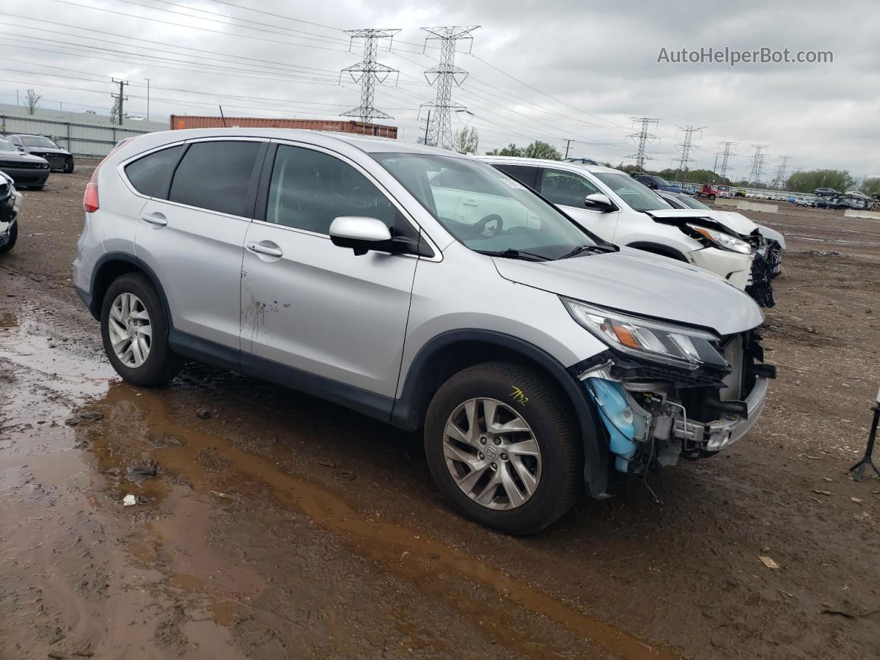 2015 Honda Cr-v Ex Silver vin: 2HKRM4H50FH704102