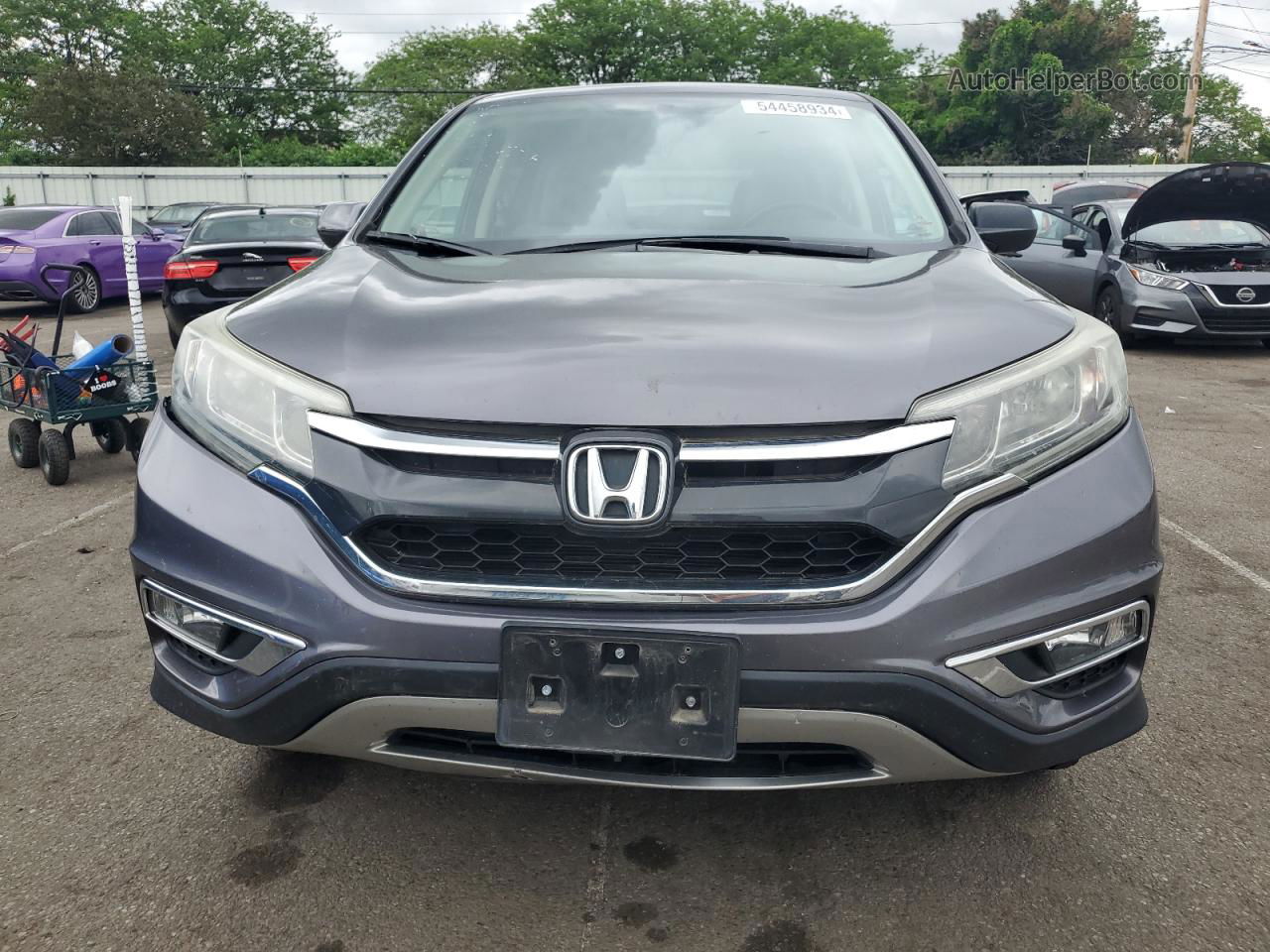 2016 Honda Cr-v Ex Gray vin: 2HKRM4H50GH655078