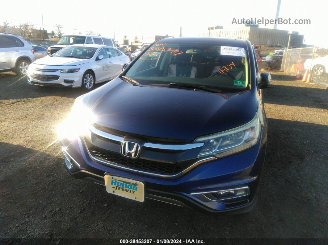 2016 Honda Cr-v Ex Blue vin: 2HKRM4H50GH669949