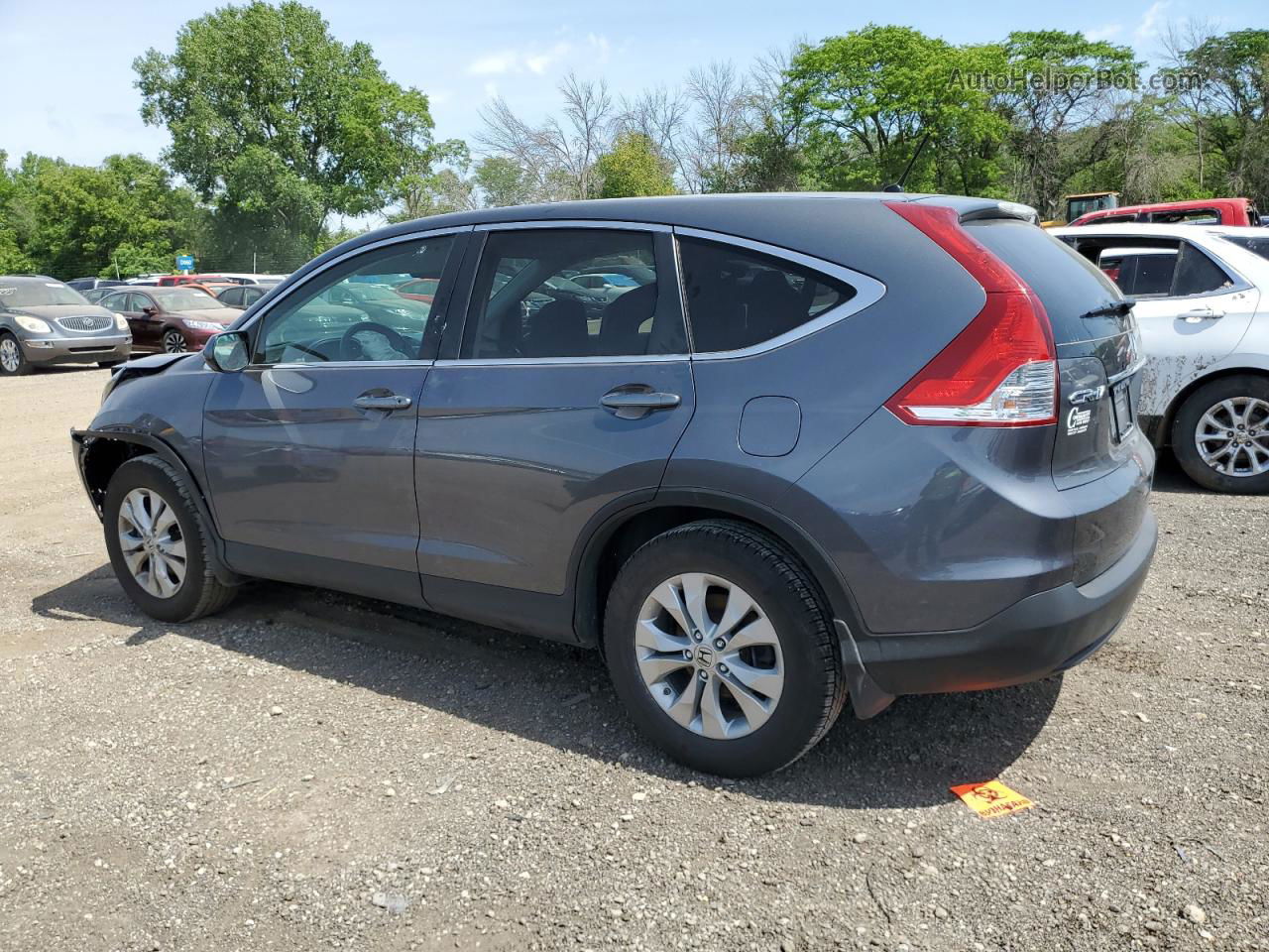 2013 Honda Cr-v Ex Gray vin: 2HKRM4H51DH620528