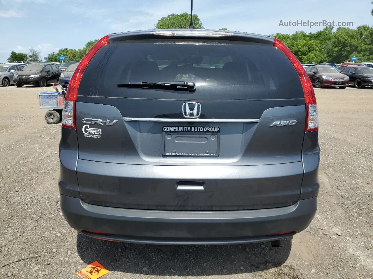 2013 Honda Cr-v Ex Gray vin: 2HKRM4H51DH620528