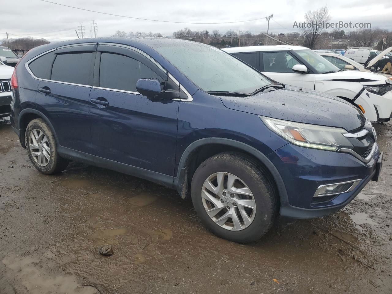 2016 Honda Cr-v Ex Синий vin: 2HKRM4H51GH633364