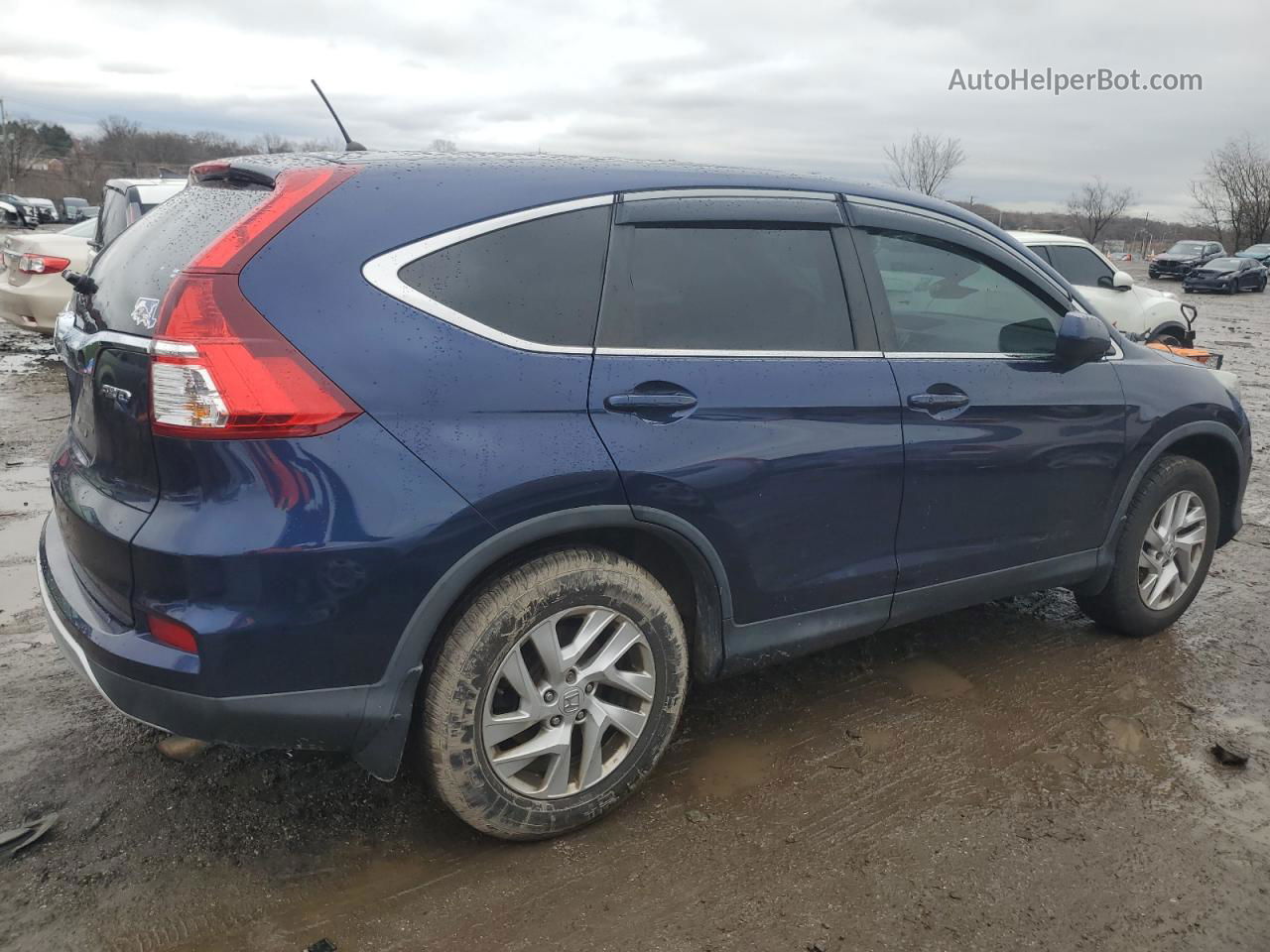 2016 Honda Cr-v Ex Blue vin: 2HKRM4H51GH633364