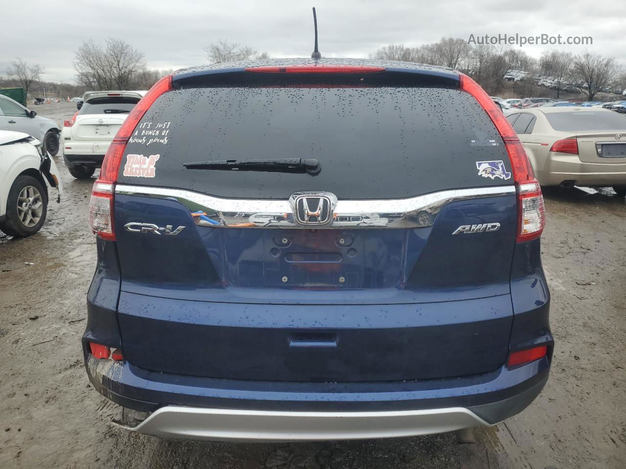 2016 Honda Cr-v Ex Blue vin: 2HKRM4H51GH633364