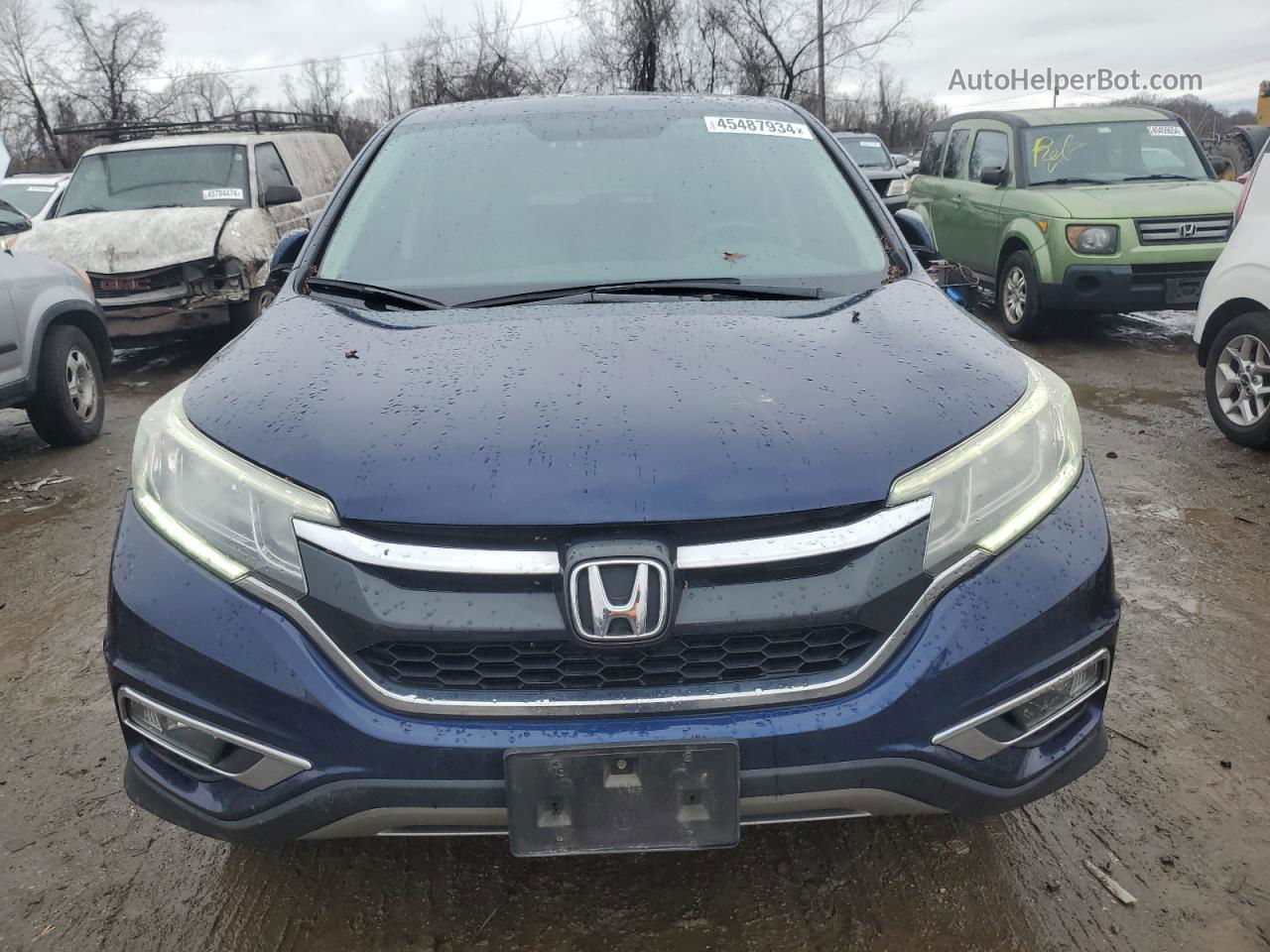 2016 Honda Cr-v Ex Blue vin: 2HKRM4H51GH633364