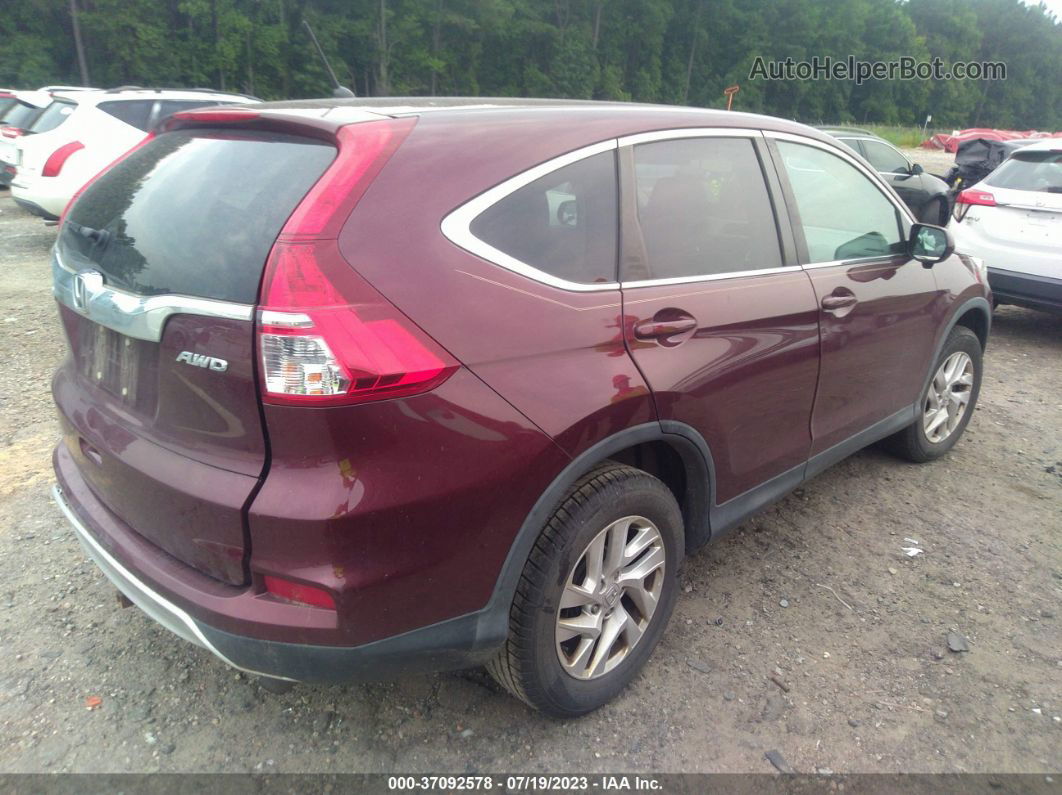 2016 Honda Cr-v Ex Burgundy vin: 2HKRM4H51GH641352