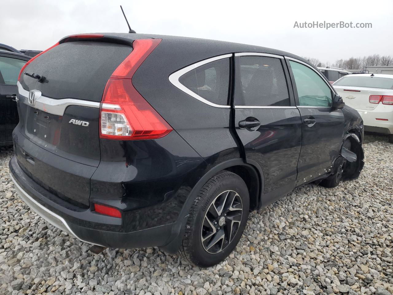 2016 Honda Cr-v Ex Черный vin: 2HKRM4H51GH645675