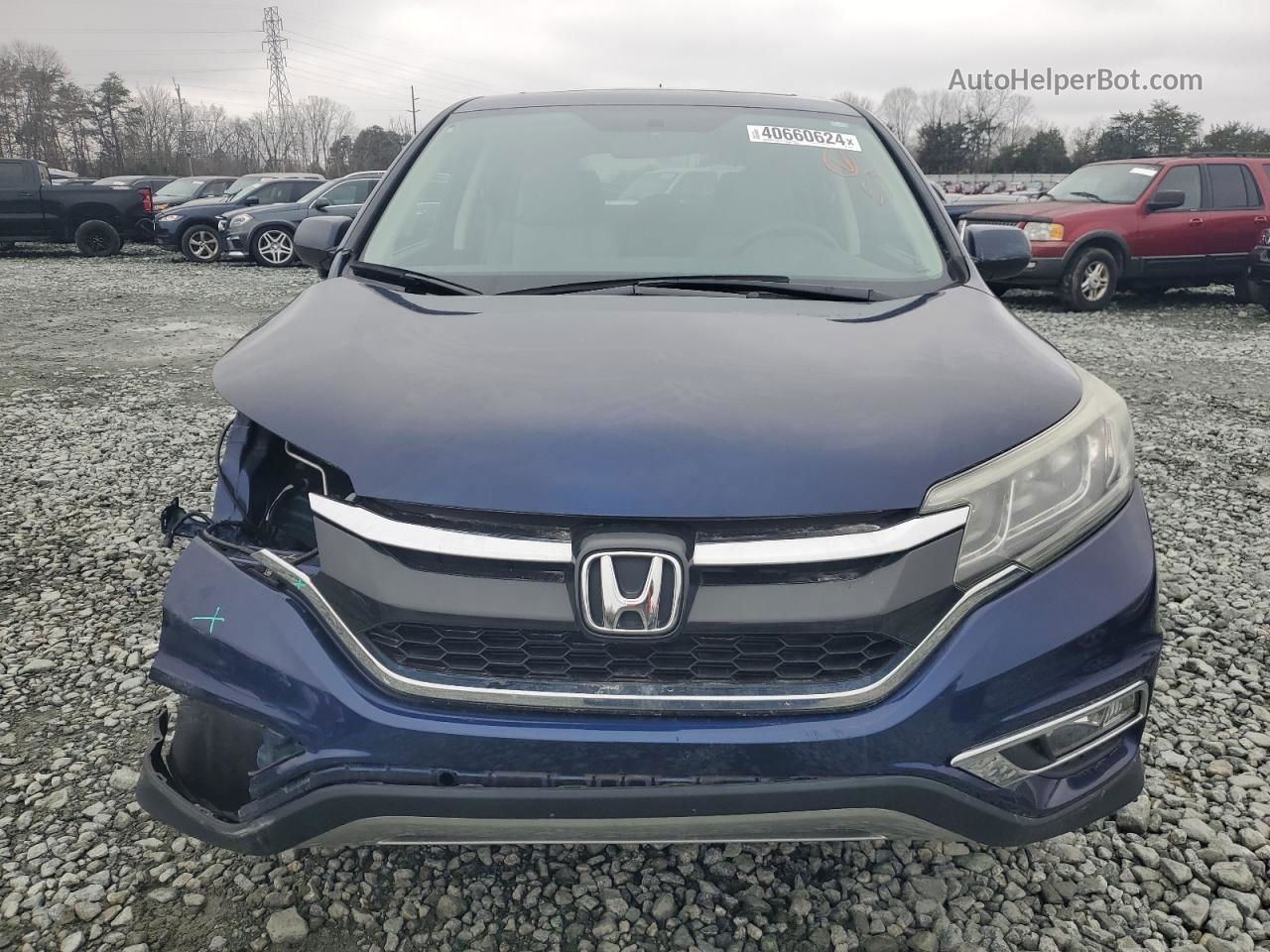 2016 Honda Cr-v Ex Blue vin: 2HKRM4H51GH646177