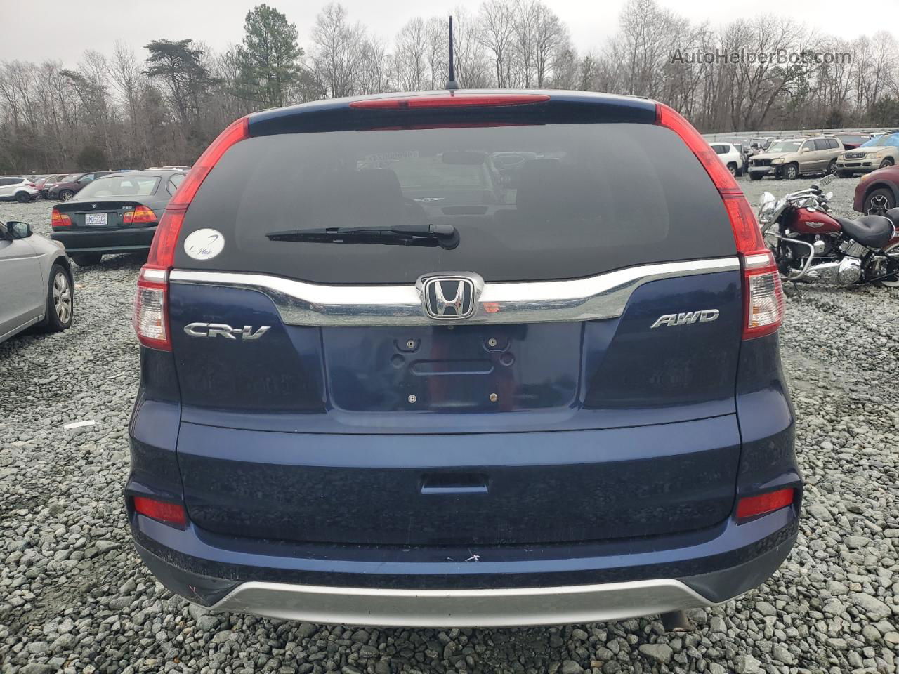 2016 Honda Cr-v Ex Blue vin: 2HKRM4H51GH646177