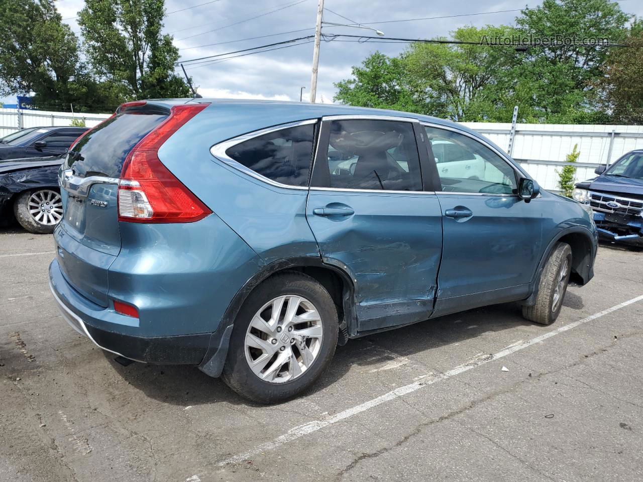 2016 Honda Cr-v Ex Blue vin: 2HKRM4H51GH685366