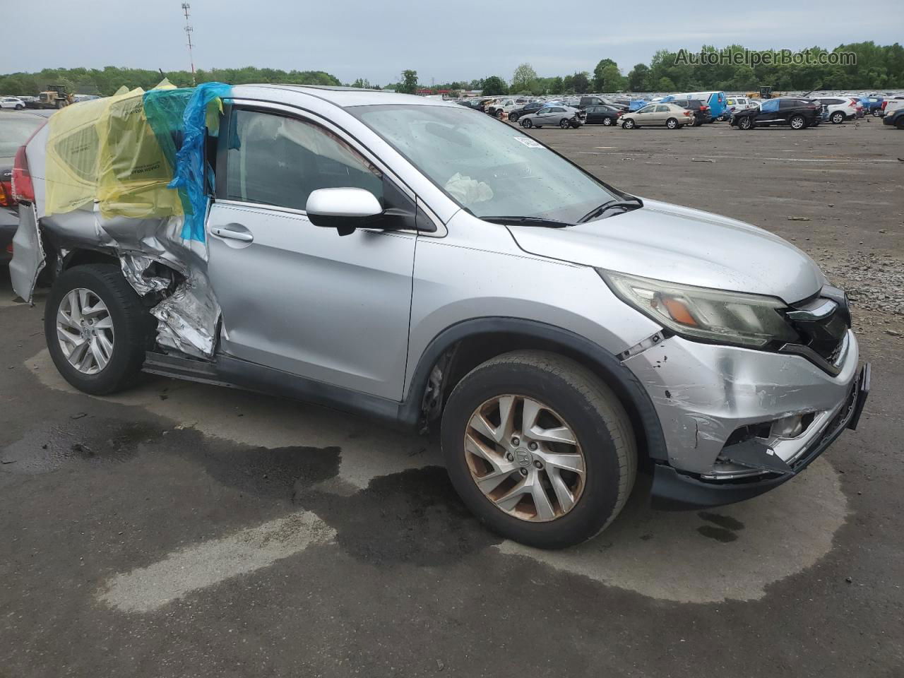 2015 Honda Cr-v Ex Silver vin: 2HKRM4H52FH615406