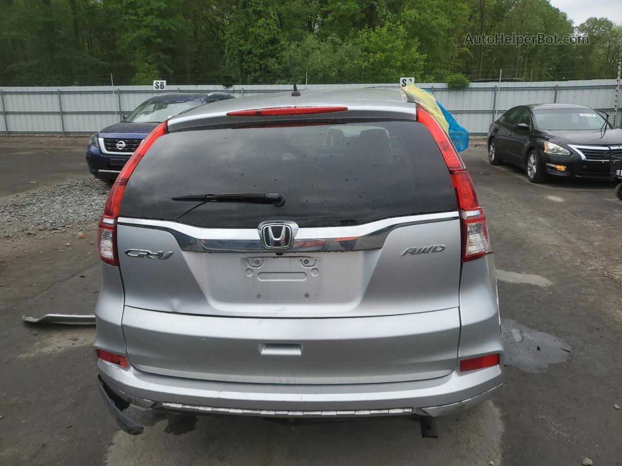 2015 Honda Cr-v Ex Silver vin: 2HKRM4H52FH615406