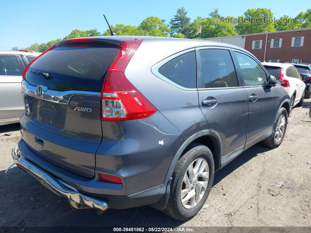 2016 Honda Cr-v Ex Gray vin: 2HKRM4H52GH613494