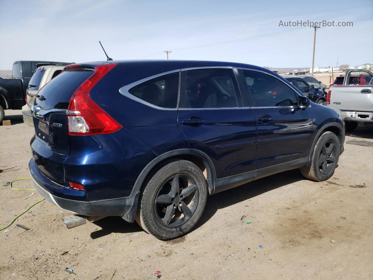 2016 Honda Cr-v Ex Blue vin: 2HKRM4H52GH634362