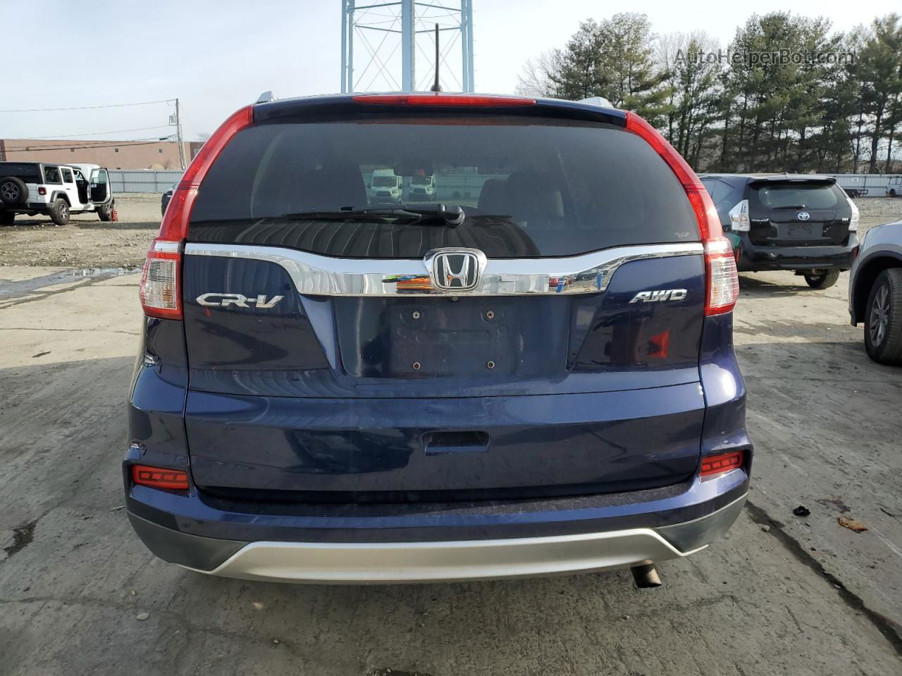 2016 Honda Cr-v Ex Blue vin: 2HKRM4H52GH655552