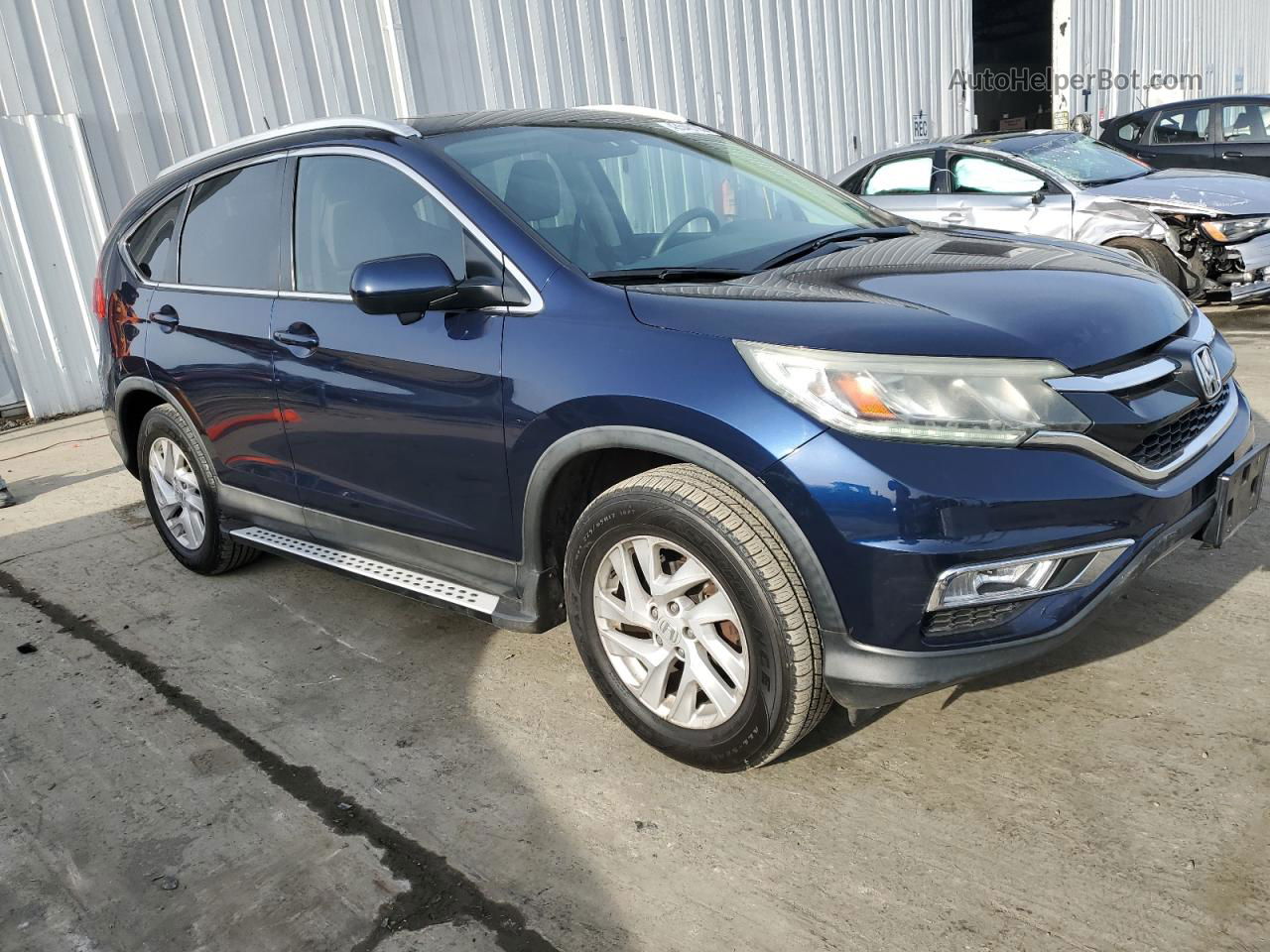 2016 Honda Cr-v Ex Blue vin: 2HKRM4H52GH655552