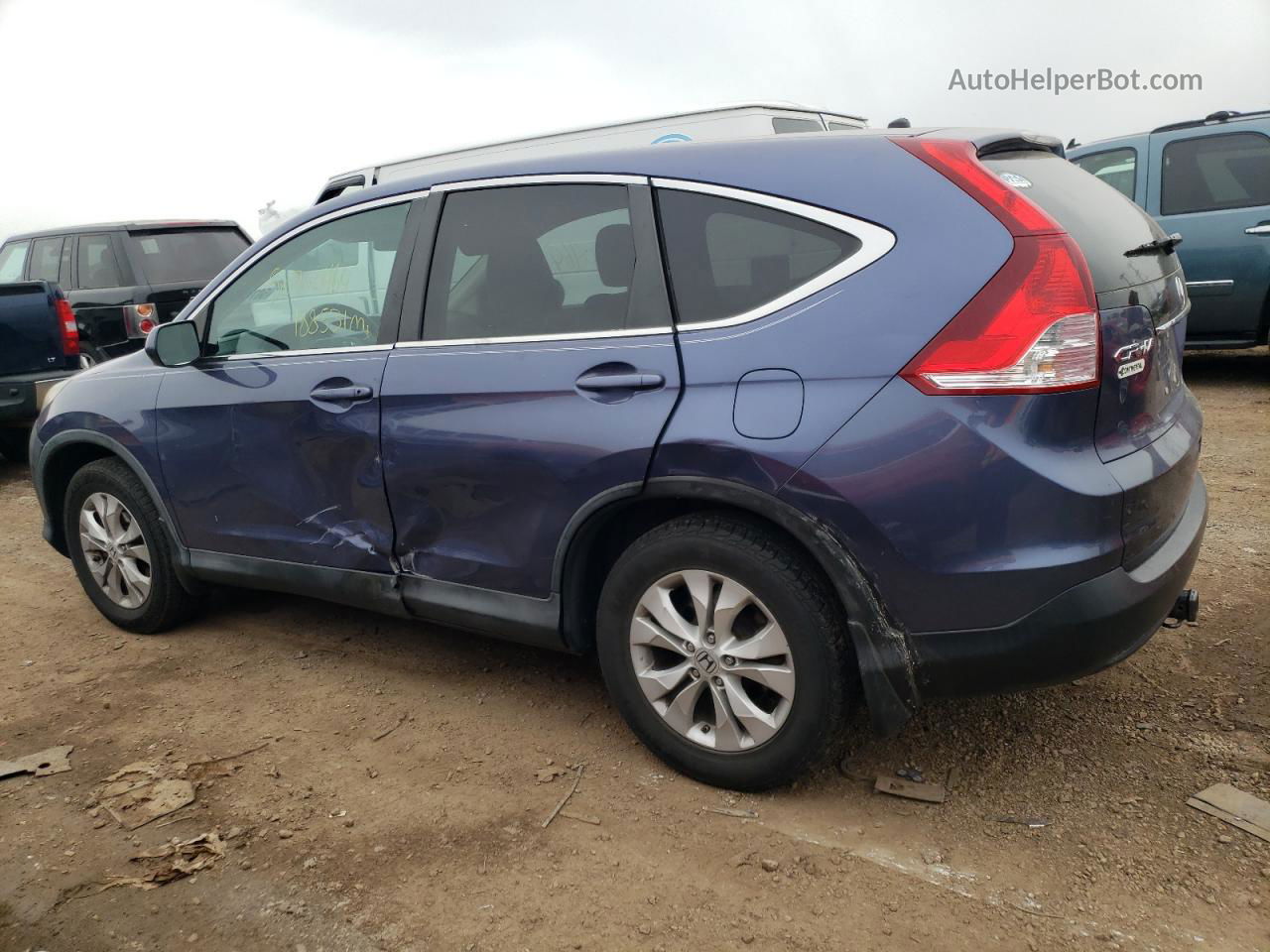 2013 Honda Cr-v Ex Синий vin: 2HKRM4H53DH665647