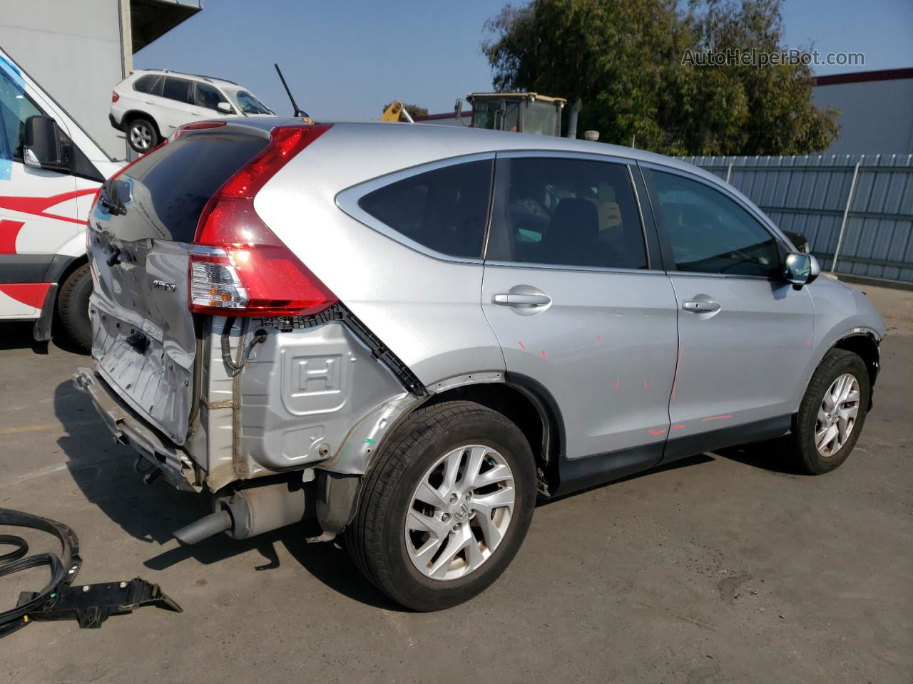 2015 Honda Cr-v Ex Silver vin: 2HKRM4H53FH608786