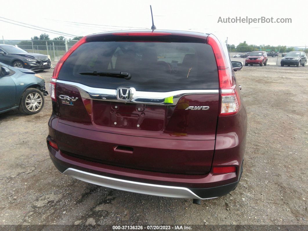 2015 Honda Cr-v Ex Maroon vin: 2HKRM4H53FH628312