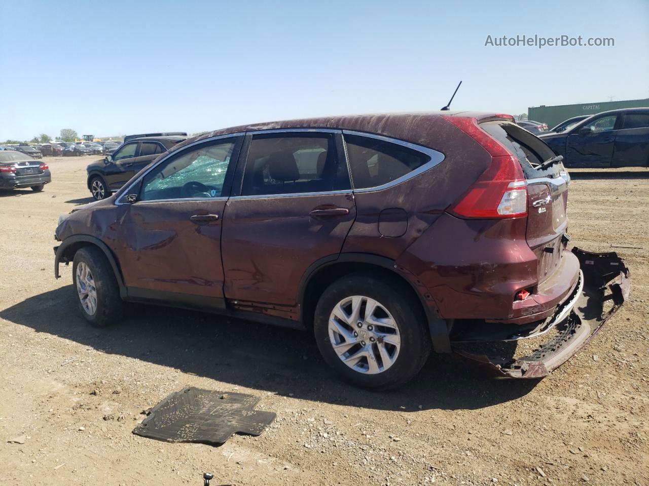 2015 Honda Cr-v Ex Burgundy vin: 2HKRM4H53FH700755