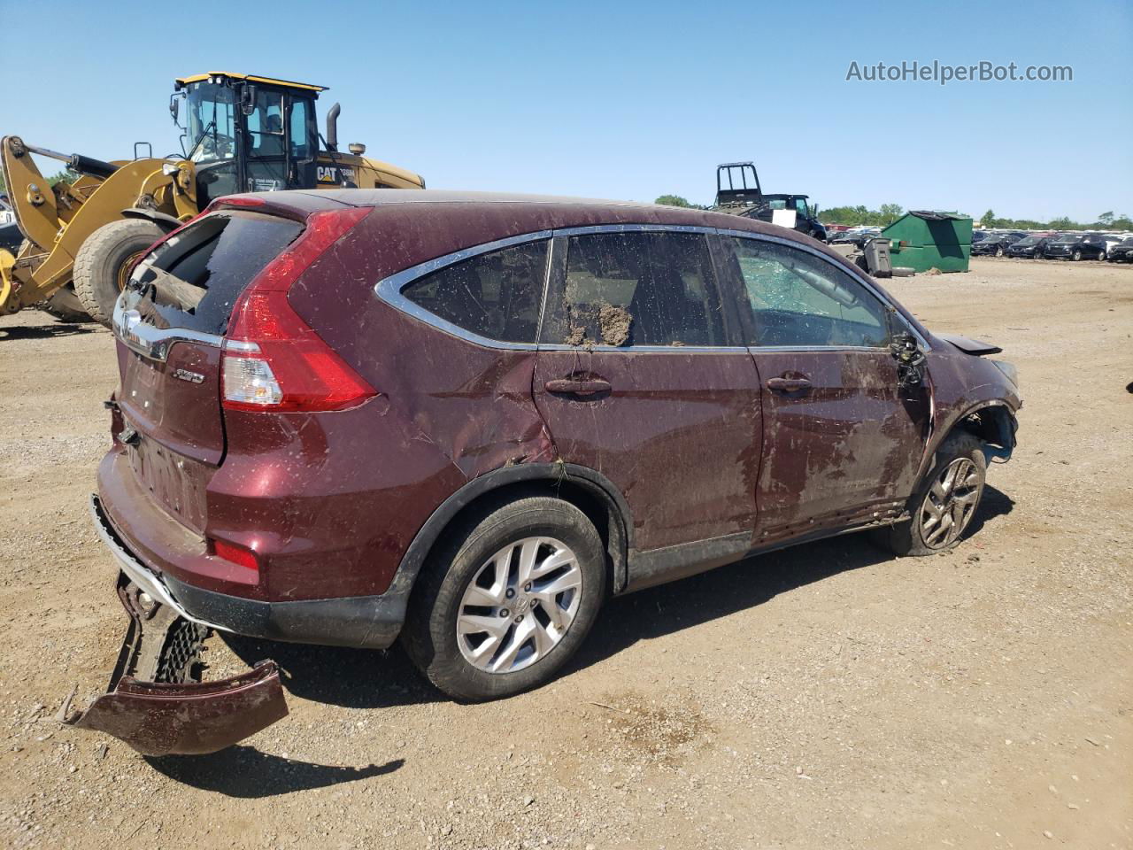 2015 Honda Cr-v Ex Burgundy vin: 2HKRM4H53FH700755