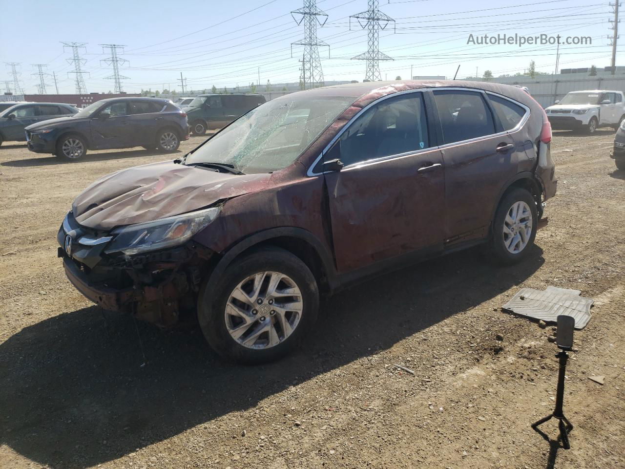 2015 Honda Cr-v Ex Burgundy vin: 2HKRM4H53FH700755