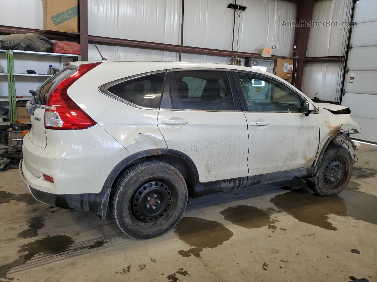 2016 Honda Cr-v Ex White vin: 2HKRM4H53GH106202